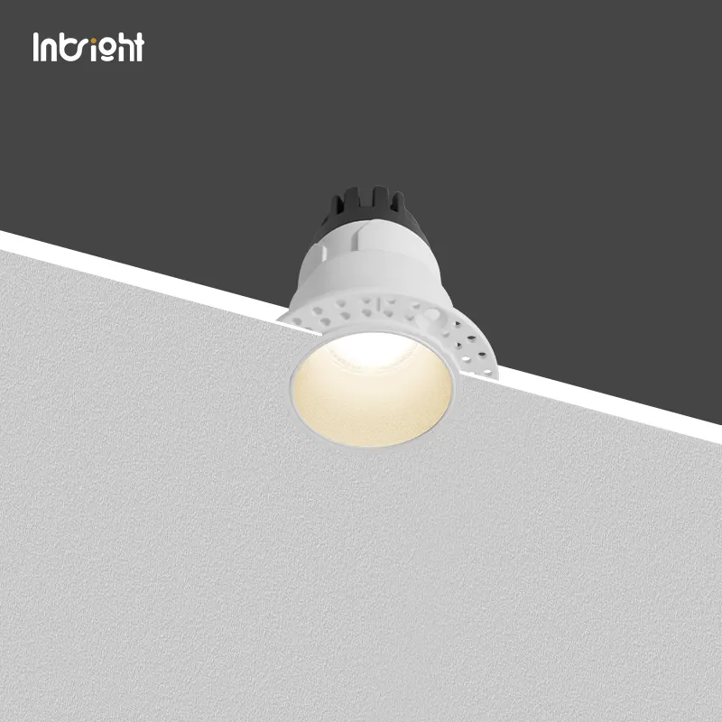 Trimless Dimmable Recessed COB LED Downlight 3-7/10W IP65