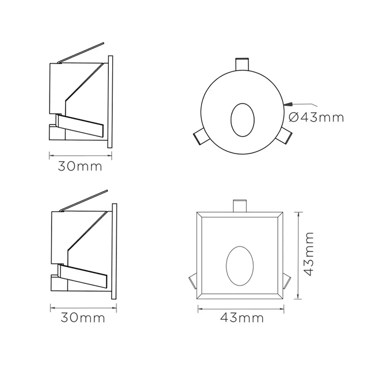 Aluminum LED Wall Light 10W IP44 For Indoor Lighting