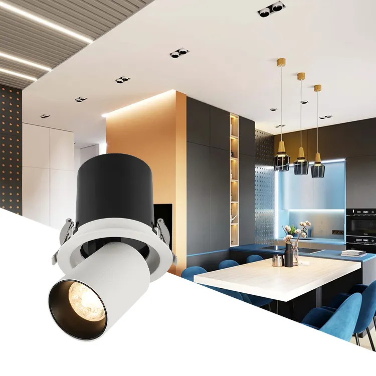 Anti-Glare Recessed Aluminum COB LED Downlight 7-35W