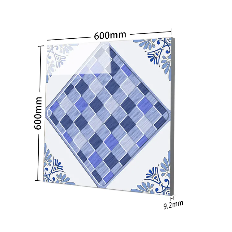 Non-Slip Polished Porcelain Floor Tile 600x600mm