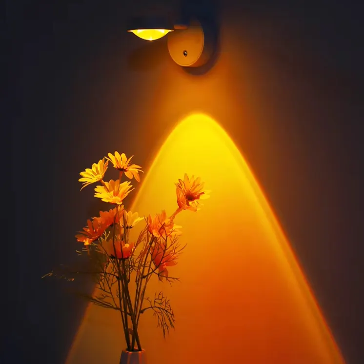 Rechargeable Aluminum LED Sunset Projection Lamp product sample