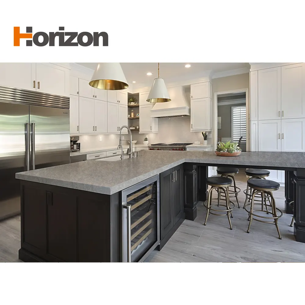 Calacatta Gray Engineered Quartz Slab for Countertops