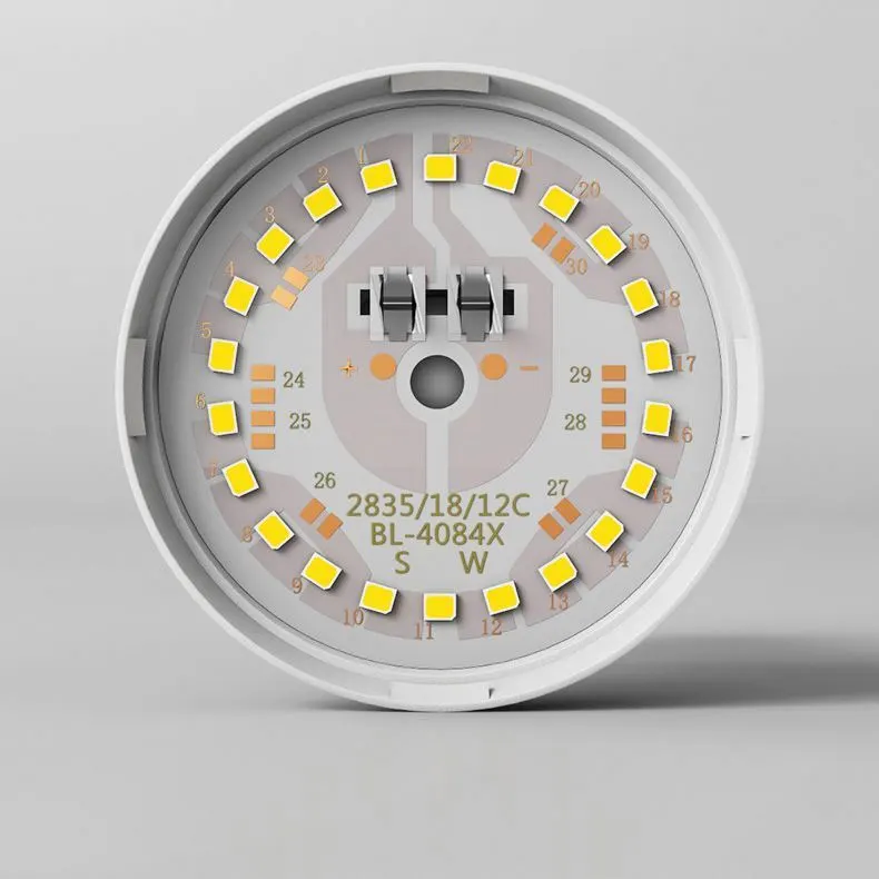 Aluminum LED Light Bulb White 3W E27/B22 Base 85-220V