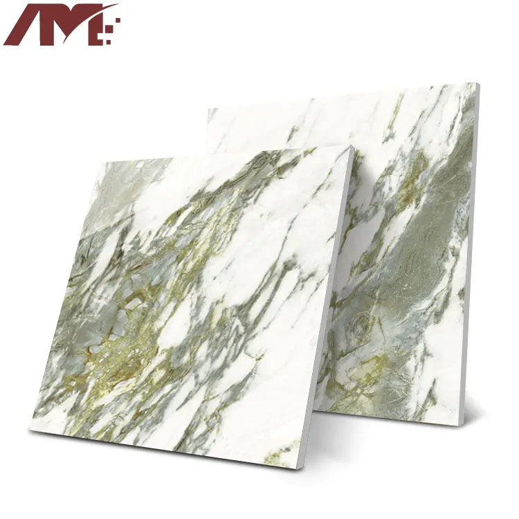 Carrara White Polished Porcelain Floor Tile 600x600mm