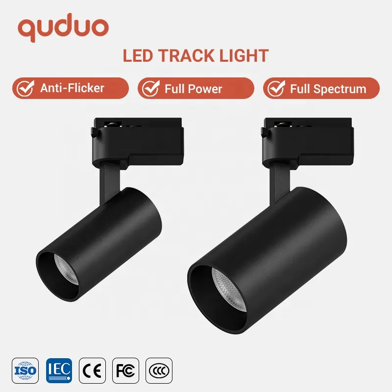 Aluminum COB LED Track Spotlight Black/White 20/30W product sample