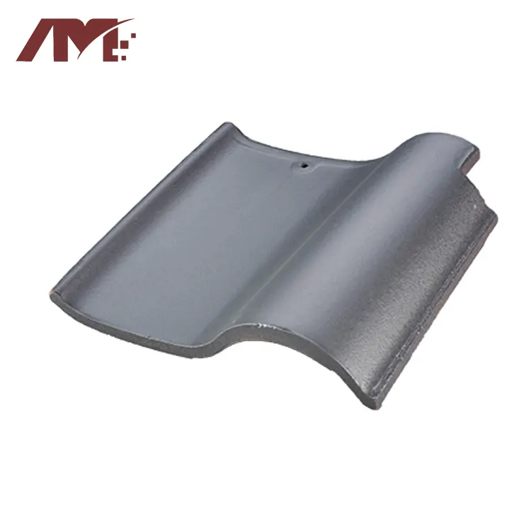 Red Glazed Clay Roof Tile For Exterior Roofing