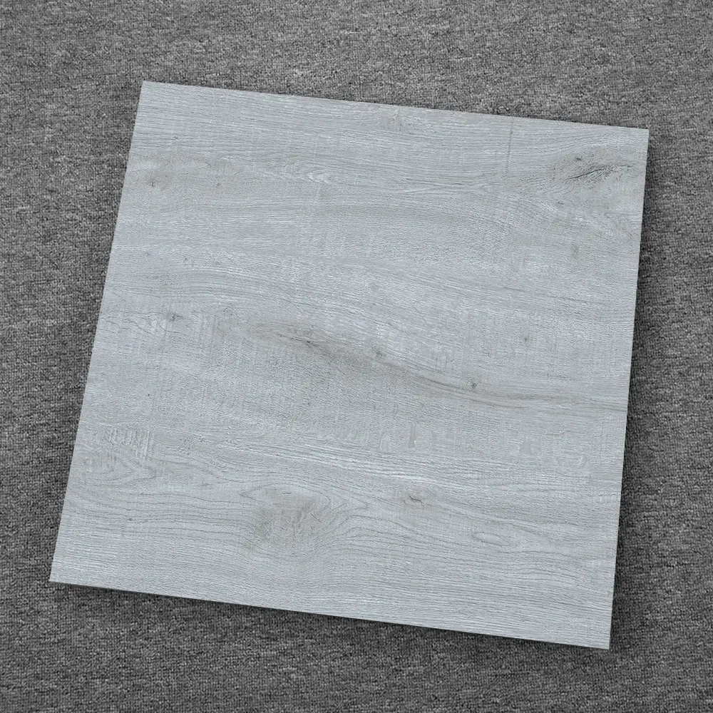 Non-Slip Wood-Look Gray Porcelain Exterior Wall Tile 600x600mm