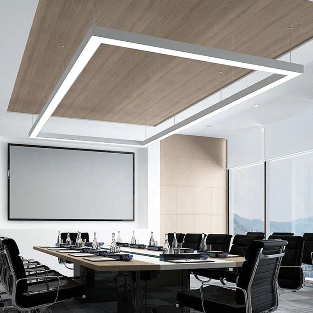 Surface-Mounted Aluminum Linear LED Pendant Light 1180x43x66 15-45W