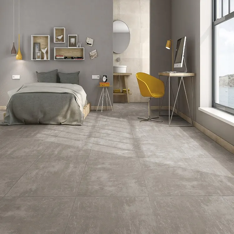 Marble-Look Polished Porcelain Floor Tile 600x600mm