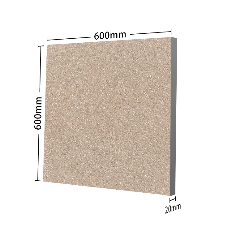 Non-Slip Stone-Look Matte Porcelain Swimming Pool Tile 600x600mm product sample