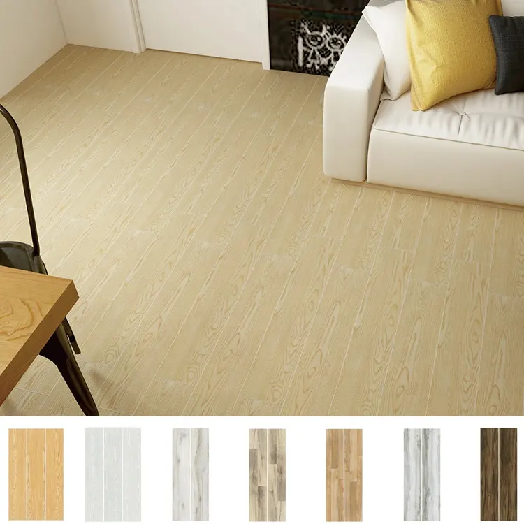 Wood-Look Polished Porcelain Floor Tile 200x1000mm