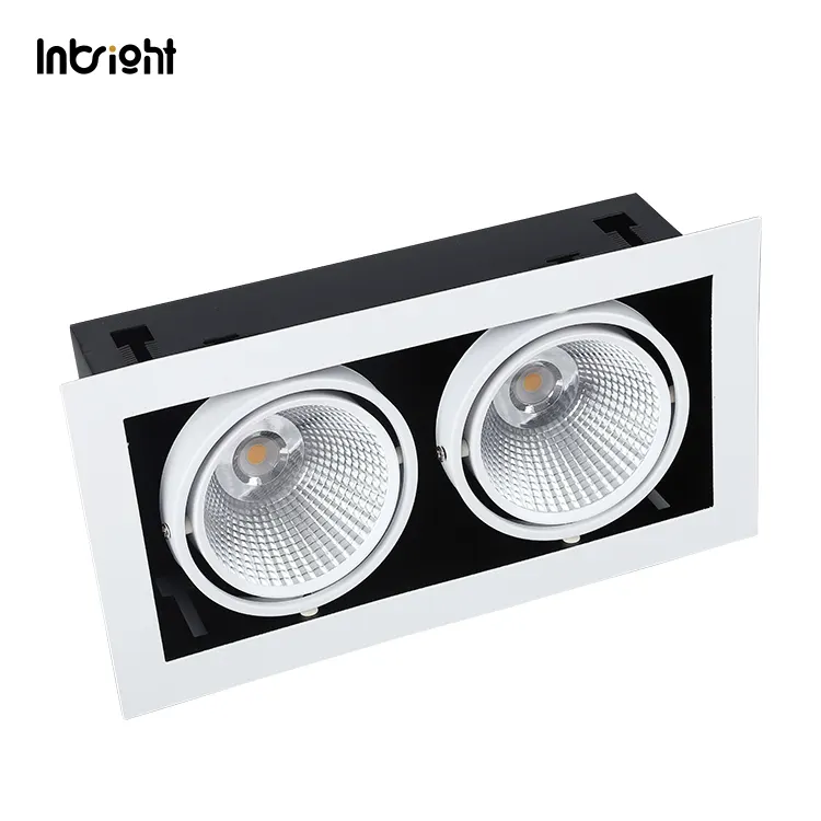 Anti-Glare Recessed Aluminum LED Grille Spotlight 10-30W
