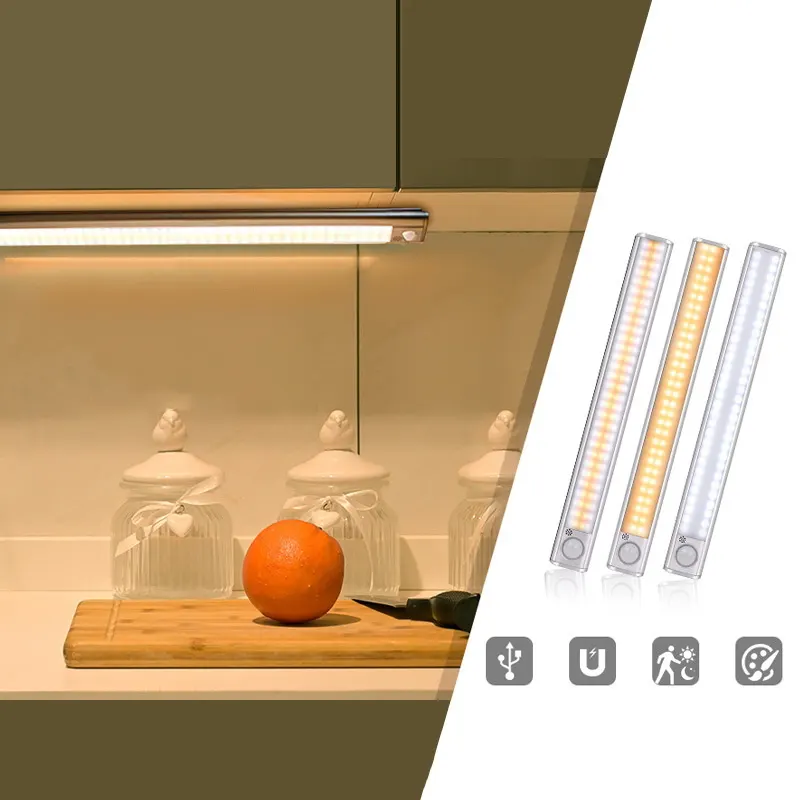 Motion-Sensor Rechargeable LED Cabinet Light
