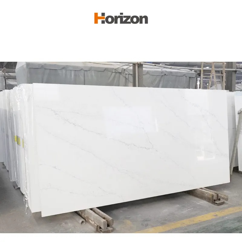 White Engineered Quartz Slab 3200x1600mm product sample