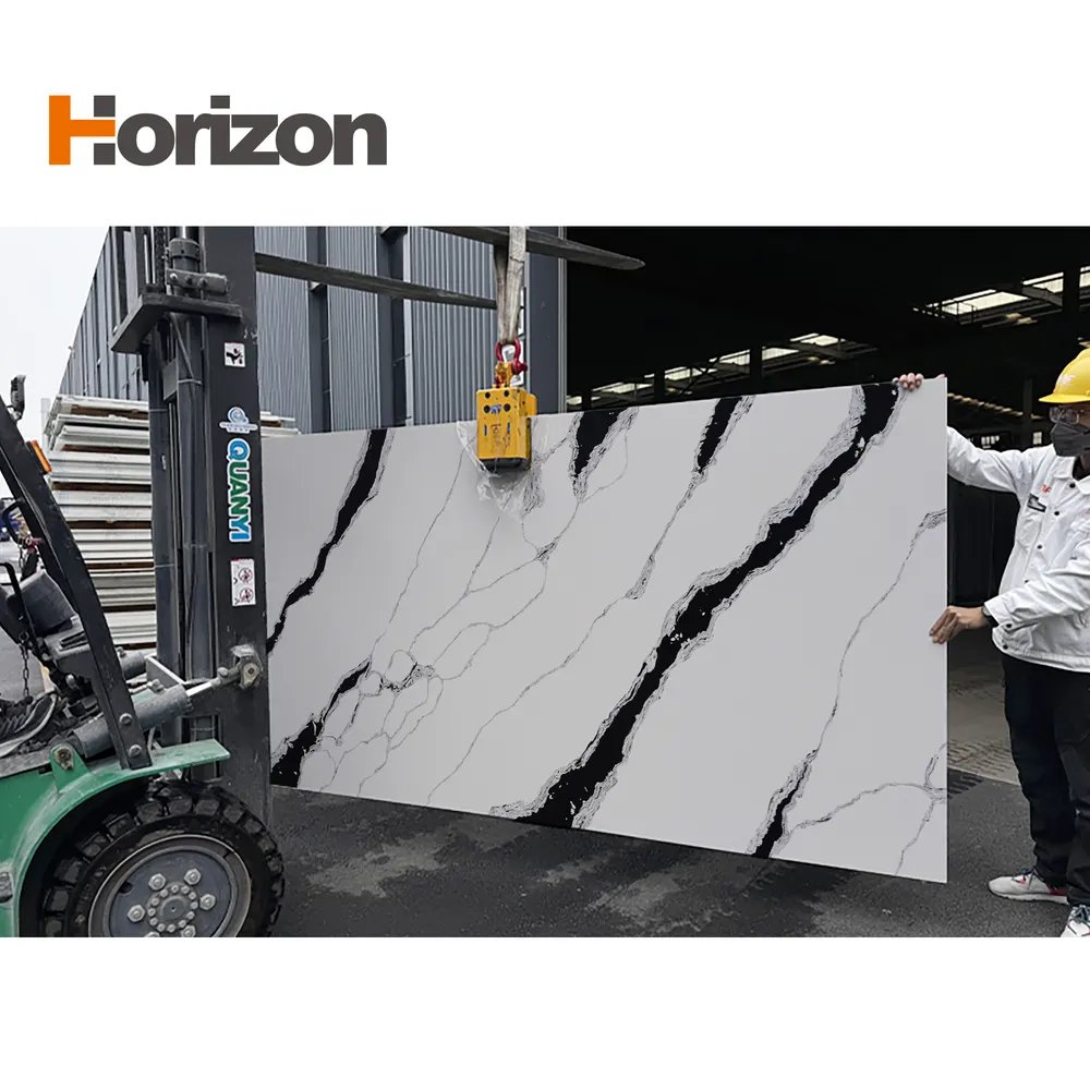Jade-Look White Engineered Quartz Slab 3200x1600mm