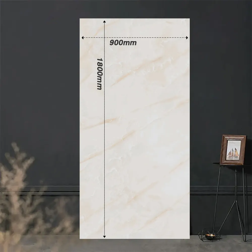 Marble-Look Sintered Stone Slab 900x1800mm