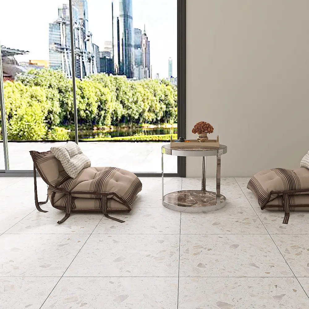 Terrazzo-Look Porcelain Floor Tile 600x600mm
