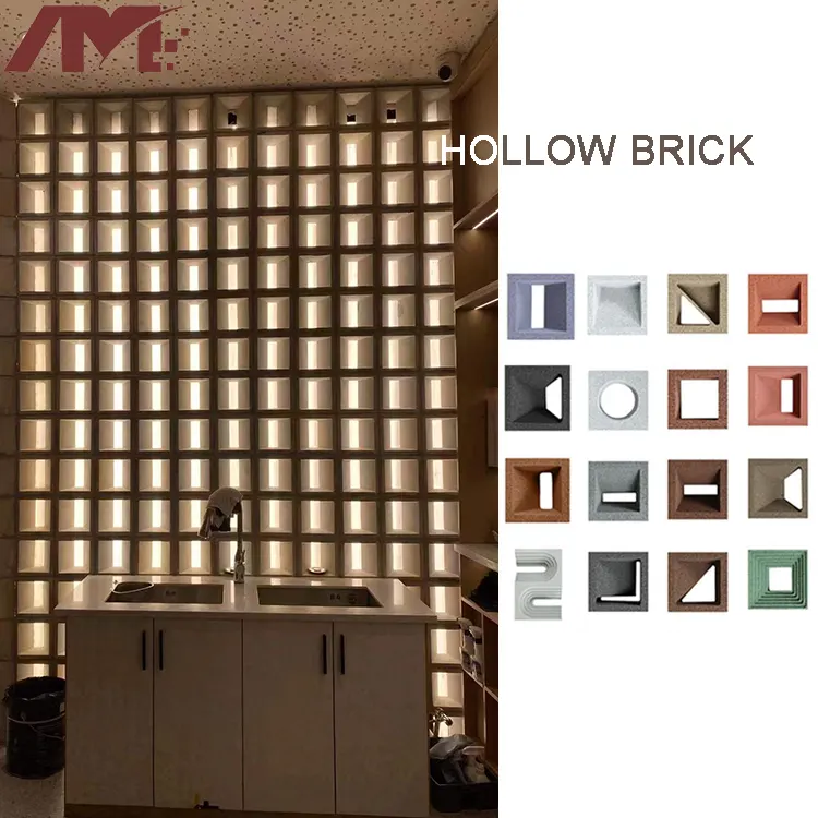 Clay Hollow Wall Brick 195x195x100mm For Wall Construction