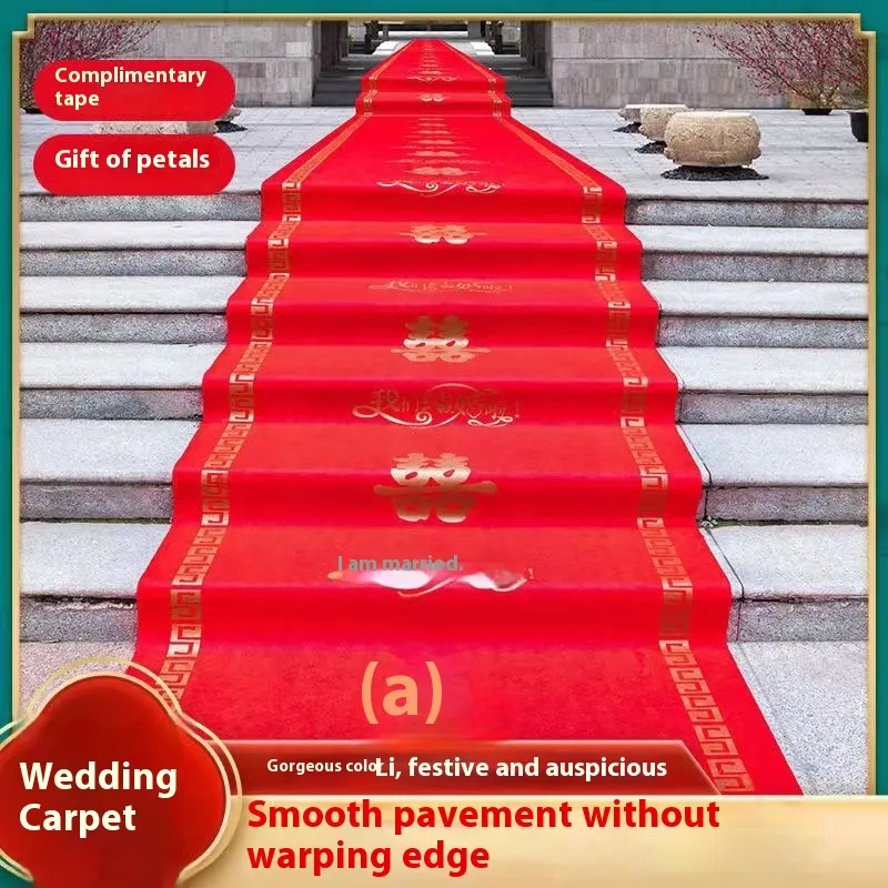 Nonwoven Red Polyester Exhibition And Event Carpet 10mm Thick