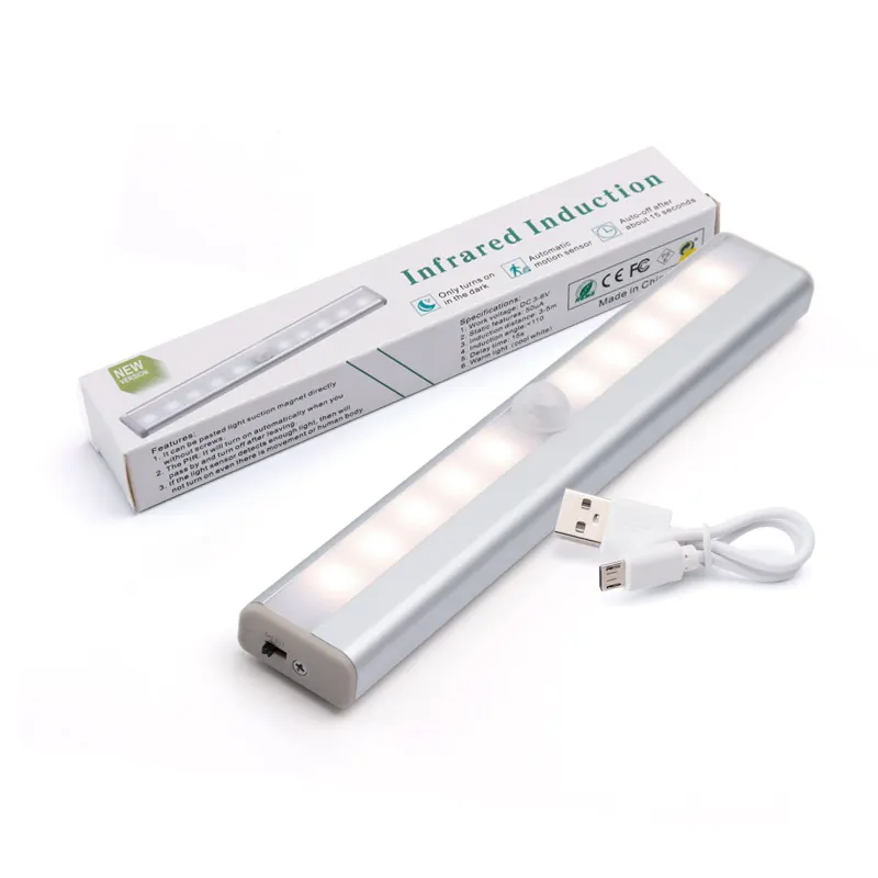 Motion-Sensor Aluminum LED Cabinet Light