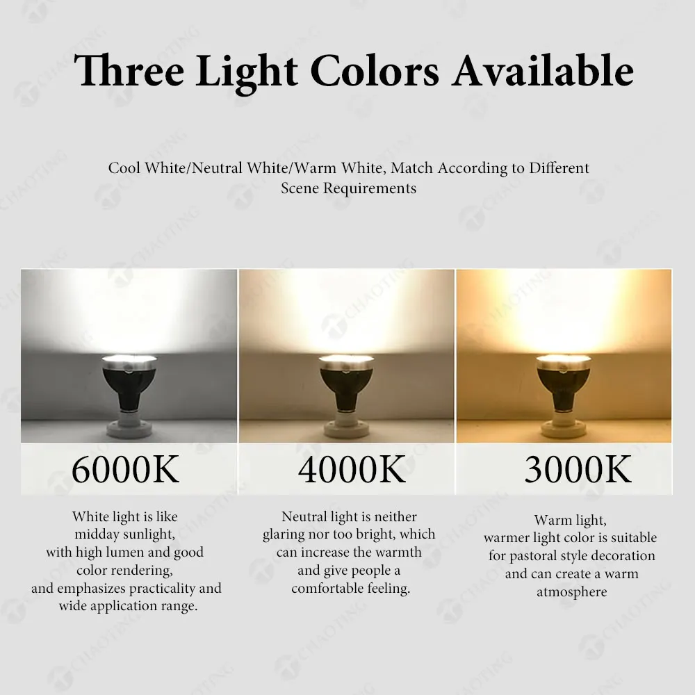 Aluminum LED PAR30 Spotlight Bulb 5W 185-265V