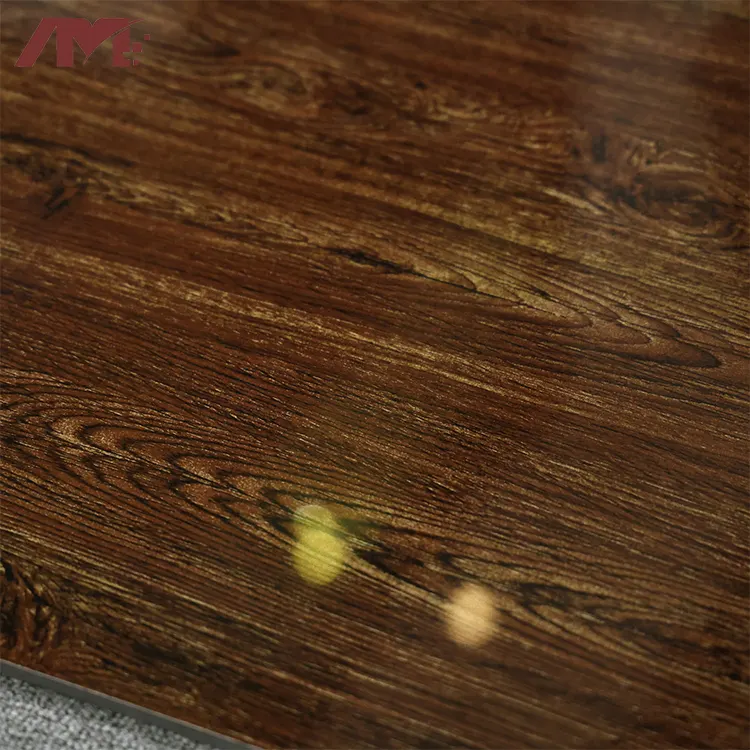 Wood-Look Glossy Porcelain Floor Tile 600x600mm
