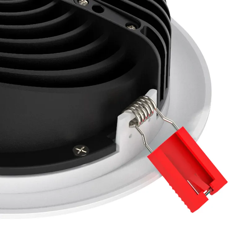 Slim Dimmable DALI Recessed LED Downlight 9-24W 4in 200mm