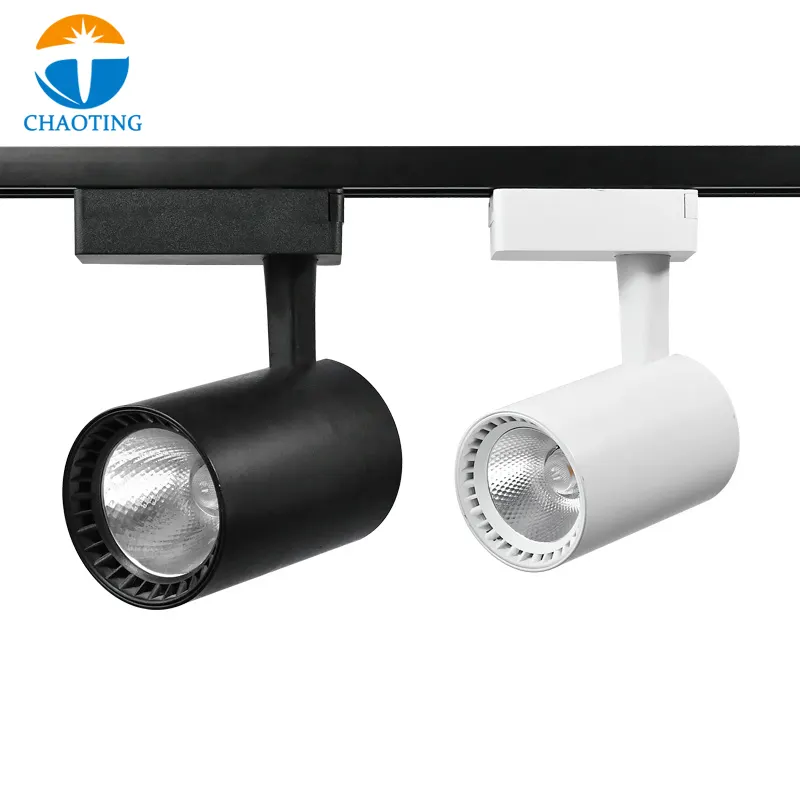 Adjustable Aluminum LED Track Spotlight 12-30W For 2-Wire Track