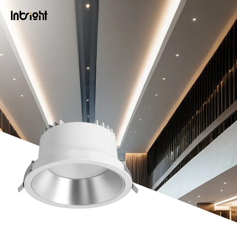 Anti-Glare Recessed Aluminum LED Downlight 15-35W