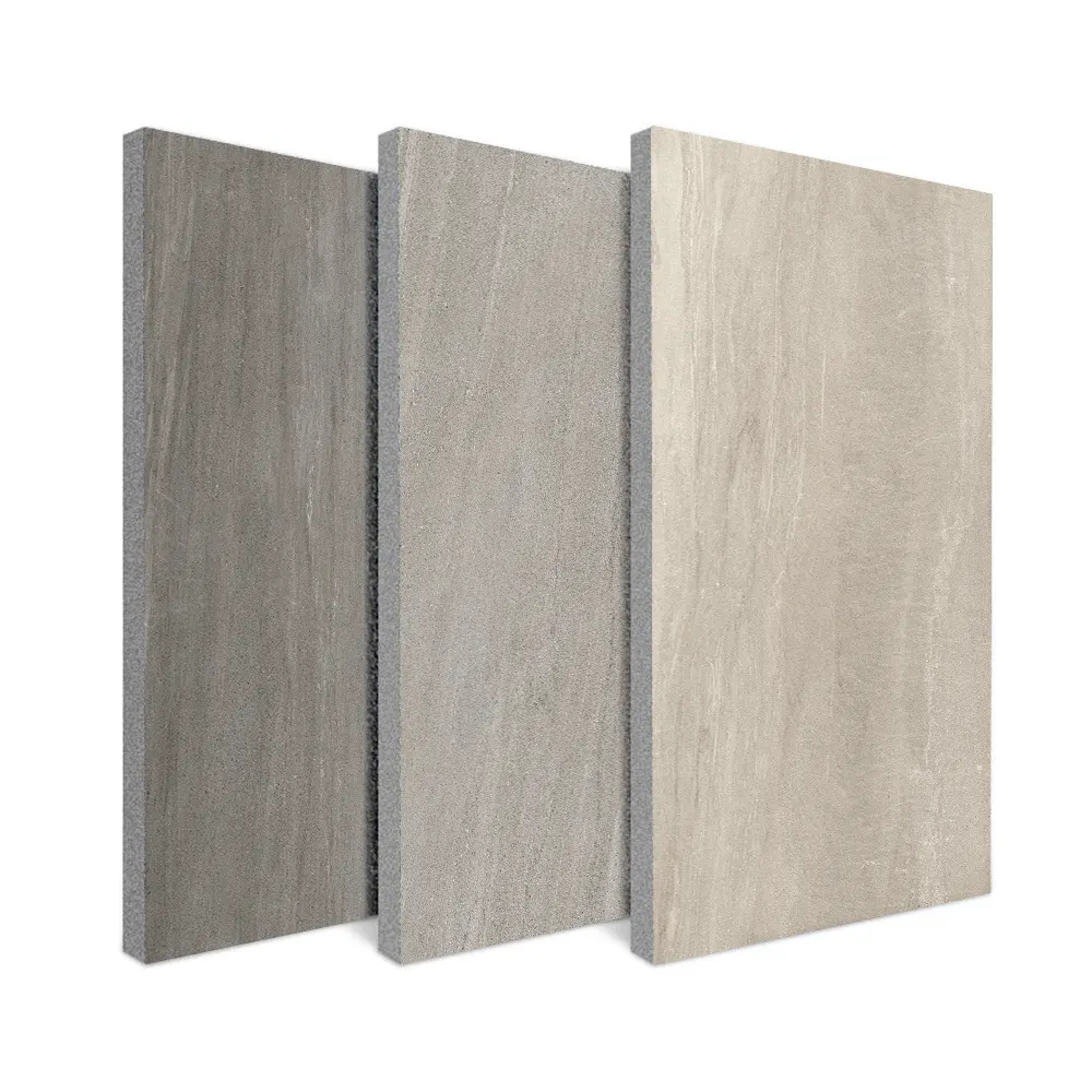 Non-Slip Stone-Look Porcelain Exterior Wall Tile 600x1200x18mm product sample