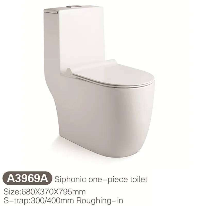 One-Piece Ceramic Toilet For Bathroom Installation
