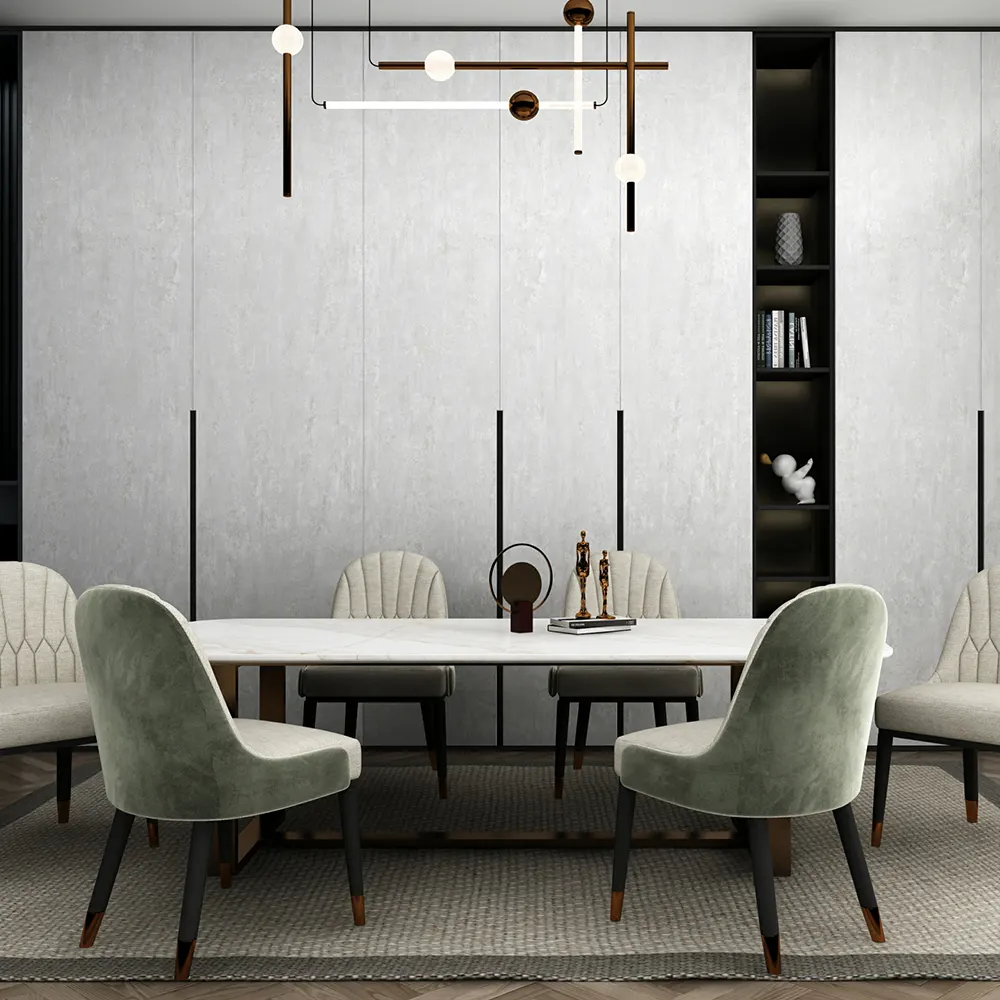 Marble-Look Matte Sintered Stone Slab 1600x3200mm