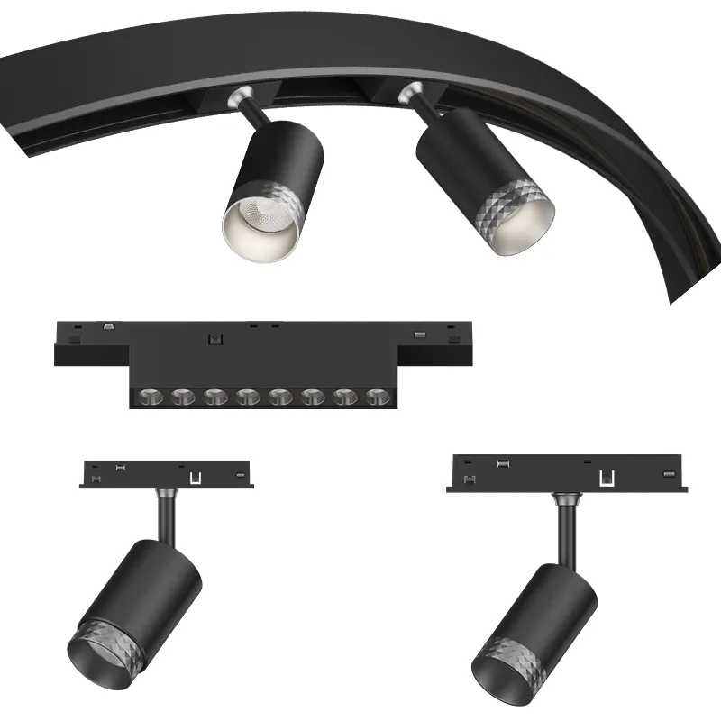 Smart Recessed/Surface-Mounted Aluminum Magnetic LED Track Spotlight 7-19W 48V product sample