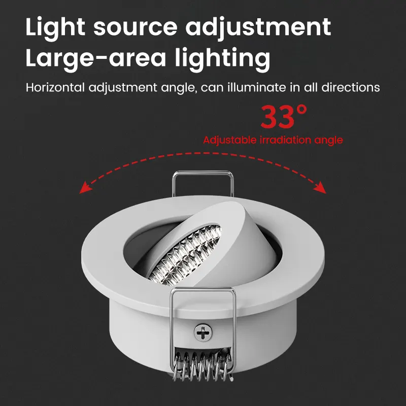 Recessed Aluminum LED Downlight 3/5W For Indoor Lighting