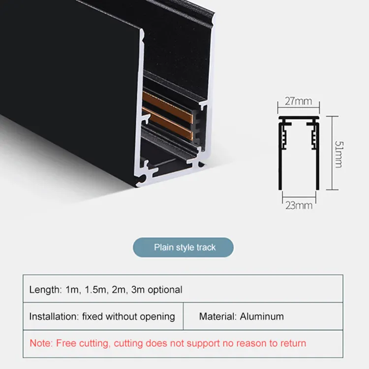 Recessed Aluminum Magnetic LED Track Spotlight product sample