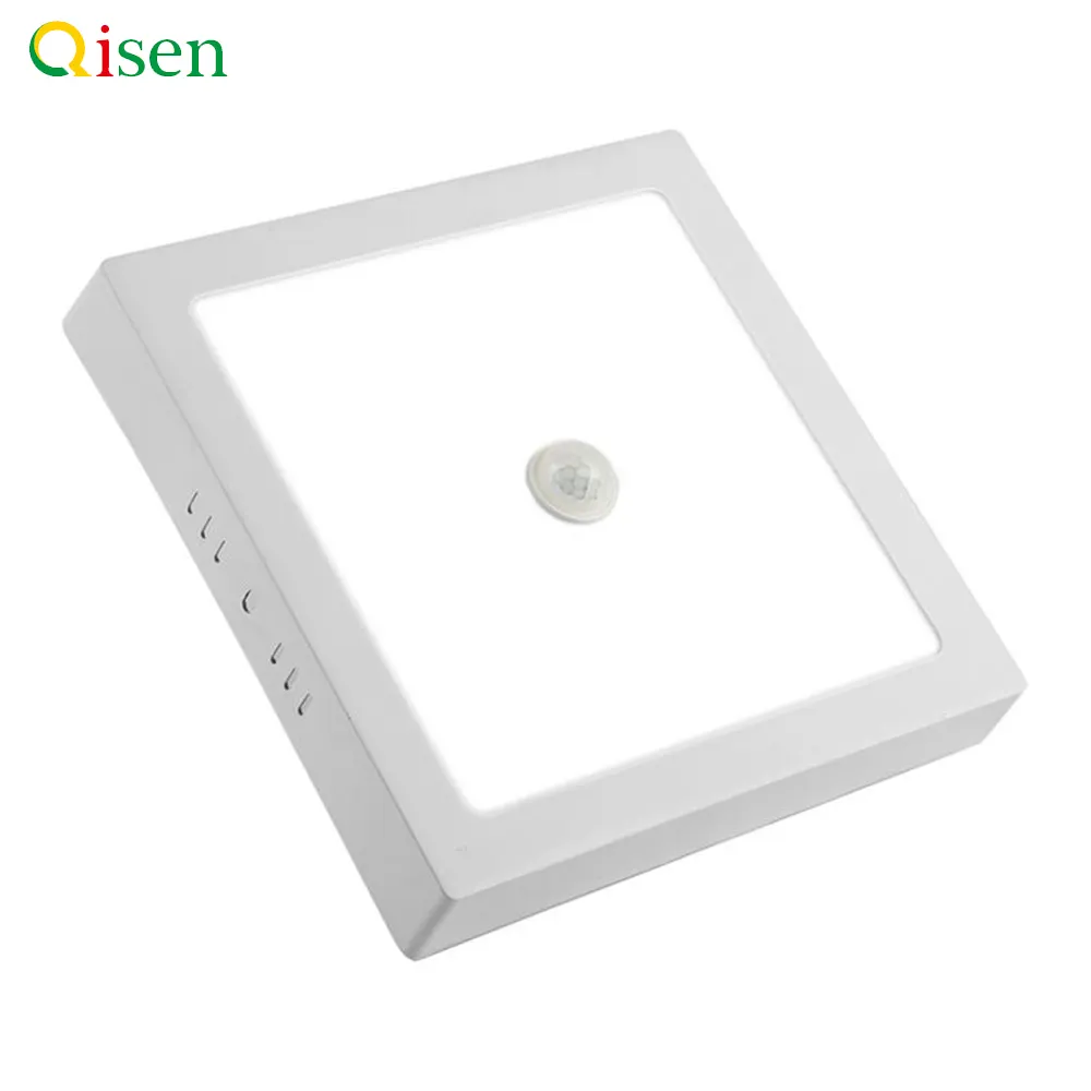 Motion-Sensor Slim Surface-Mounted Round LED Panel Light 15-24W
