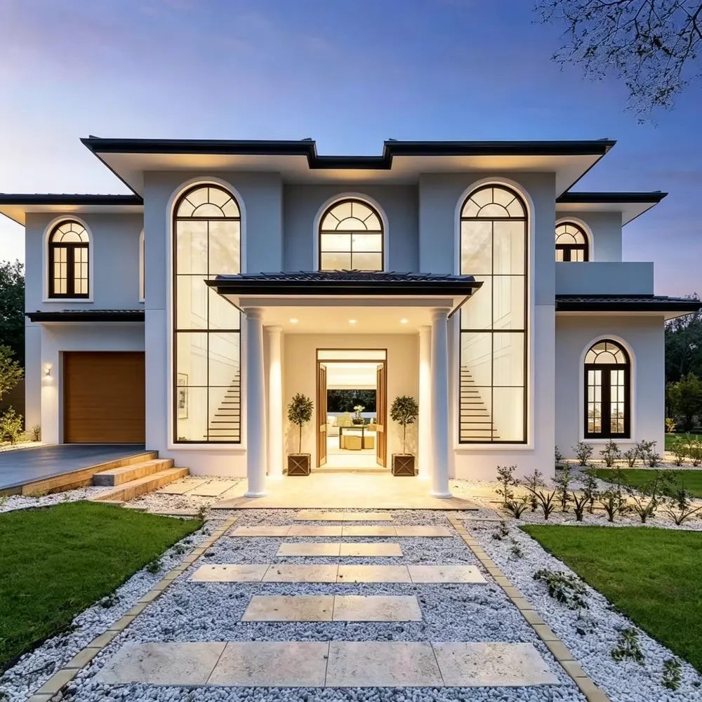 Aluminum Window 5+12A+5mm With Double Tempered Glazing