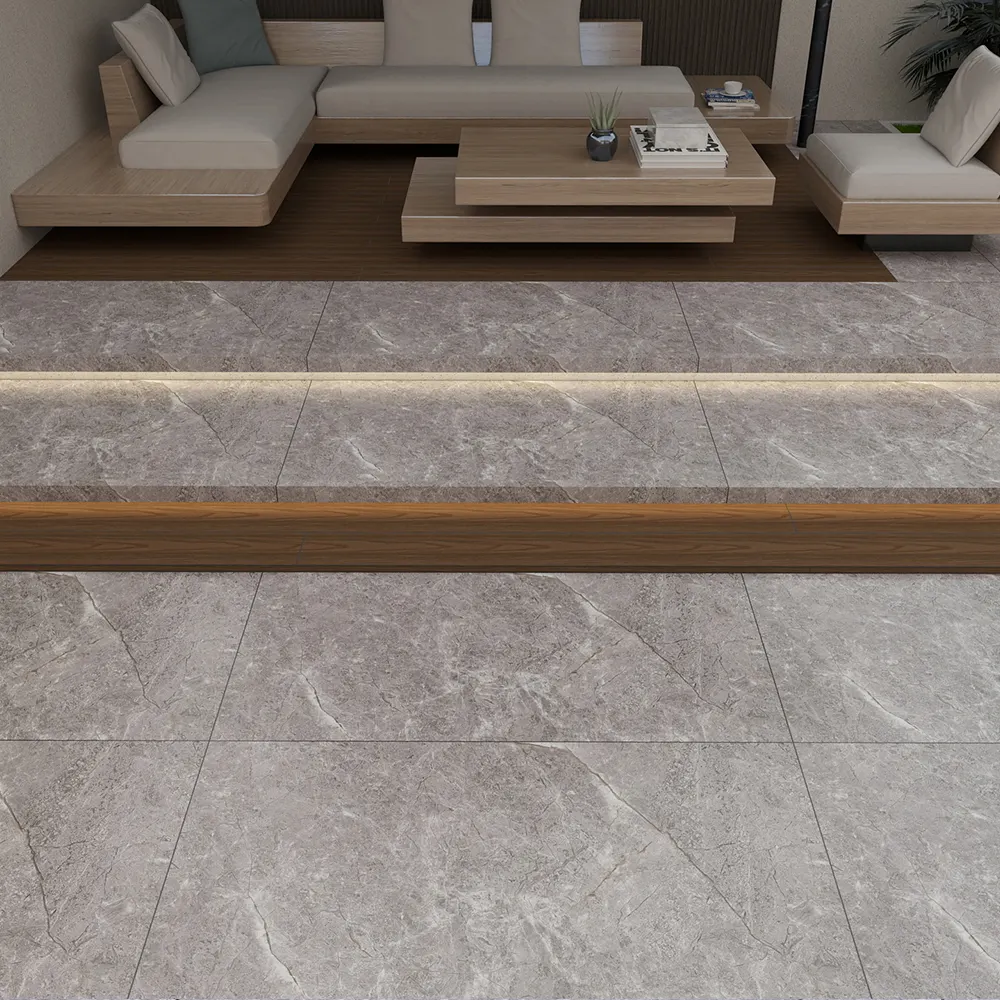 Non-Slip Stone-Look Porcelain Floor Tile 600x1200mm