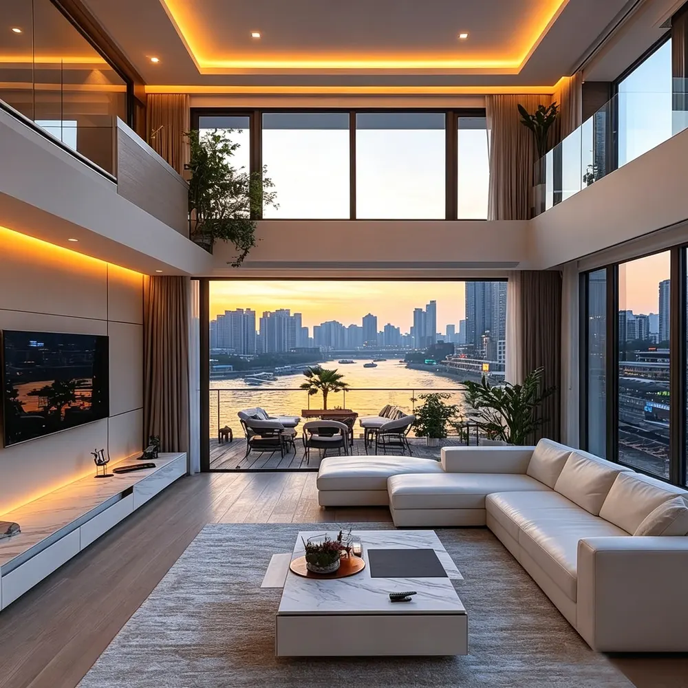 White Thermal-Break Aluminum Window 5+12A+5mm