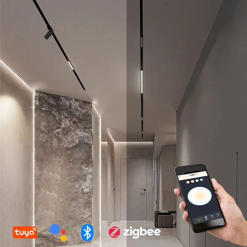 Tuya Smart Aluminum Magnetic LED Track Spotlight 30W For 4-Wire Track